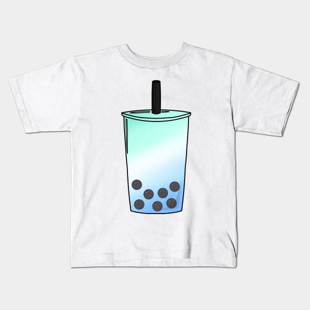 Pastel Gay MLM Pride Boba Kids T-Shirt by ceolsonart